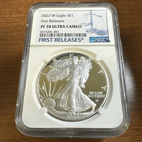2023-W 1ドル プルーフ アメリカン シルバー イーグル NGC PF70 UCAM 初公開