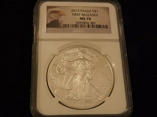 2013年 1ドルイーグルファーストリリース NGC MS 70
