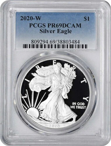 2020-W 1ドル アメリカン シルバー イーグル PR69DCAM PCGS