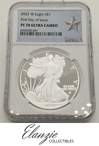 2022-W プルーフ アメリカン シルバー イーグル 発行初日 NGC PF70 ウルトラカメオ