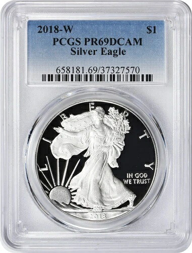 2018-W アメリカン シルバー イーグル ドル PR69DCAM PCGS 40,755円