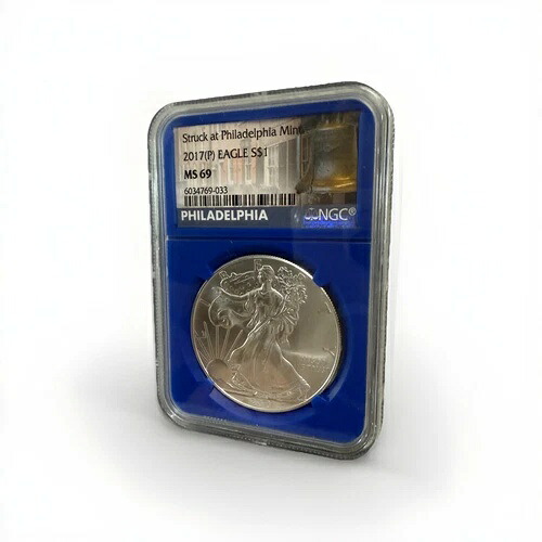 2017(P) アメリカン・イーグル・シルバー・ダラー - MS 69 - NGC 40,755円