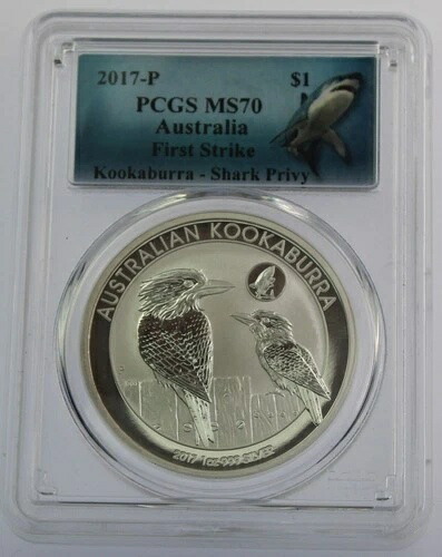2017年 クーカバラ ホオジロザメ プライベート 1オンス シルバー ファーストストライク MS70 PCGS 41,470円