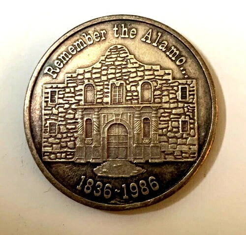 1986年アラモ999銀貨（1836年から1986年）を思い出してください
