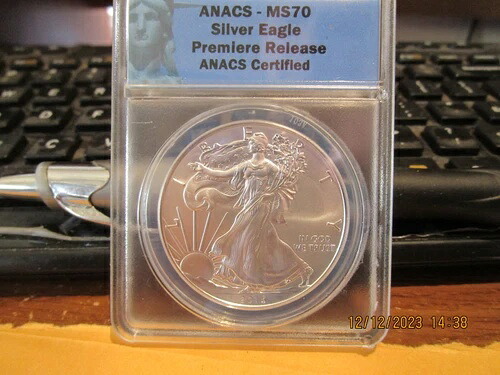2015 ANACS シルバーイーグル プレミアリリース ミントステート 70 +++++