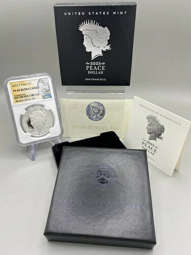 2023年 Sピース銀貨 プルーフ NGC PF69 ウルトラカメオ（OGP付き）