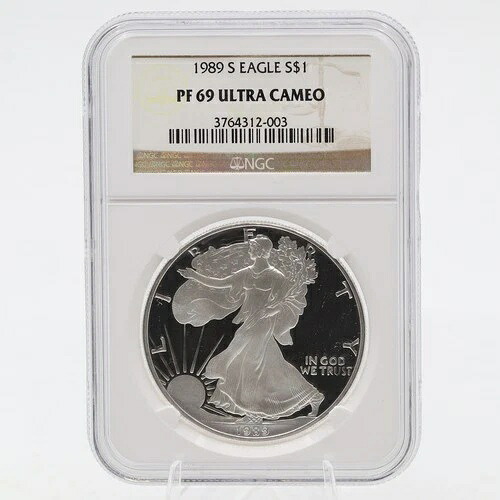1989 S シルバーイーグル PF69 ウルトラカメオ NGC サンフランシスコ