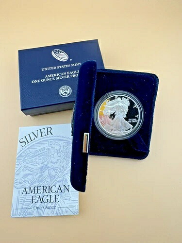 *2000-P プルーフ アメリカン シルバー イーグル ドル $1 ボックス & COA 米国造幣局 地金 OGP|WORLD RESOURCE【QUEEN店】