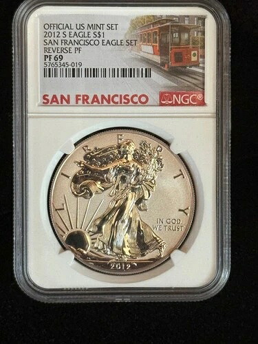 2012-S シルバーイーグル NGC PF69 リバースプルーフ 米国造幣局公式セットより｜WORLD RESOURCE【QUEEN店】