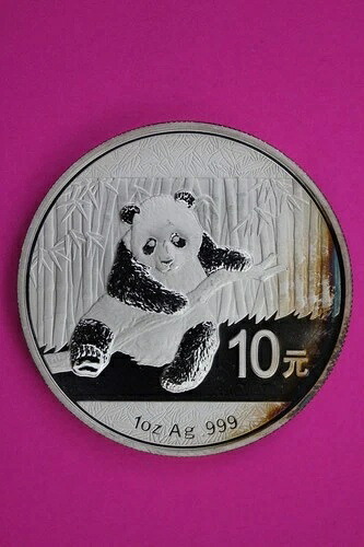トーン加工 2014年 ジェム BU 中国 パンダ 1オンス 999 シルバーコイン 本物保証 1710 42,185円
