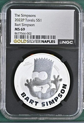 2022年 P ツバル シルバー ドル NGC MS-69 P バート・シンプソン ザ・シンプソンズ｜WORLD RESOURCE【QUEEN店】