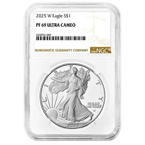 2025-W $1 1オンス プルーフ アメリカン シルバー イーグル NGC PF69UC ブラウンラベル｜WORLD RESOURCE【QUEEN店】