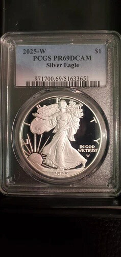 フロスティ！2025-W PCGS PR69DCAM シルバーイーグル｜WORLD RESOURCE【QUEEN店】