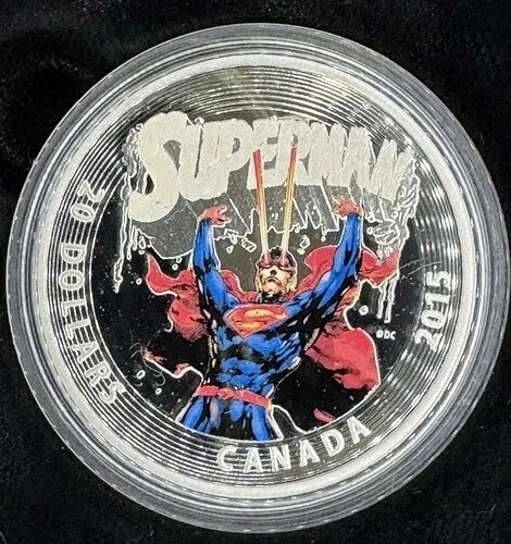 2015年 1オンス スーパーマン 純銀貨 DCコミックス カナダ造幣局 箱・品質証明書付き 42,185円