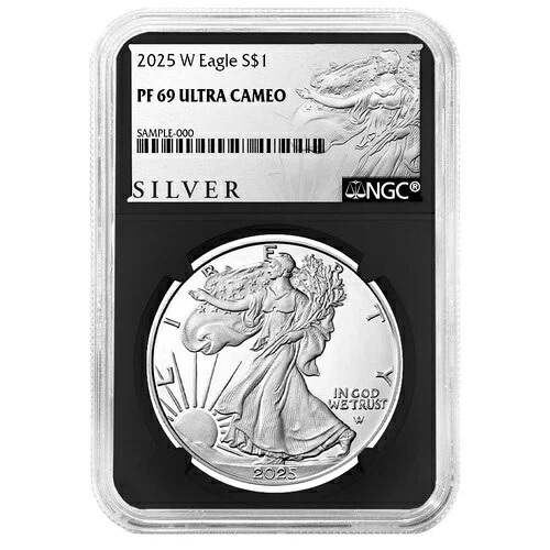 2025-W プルーフ $1 アメリカン シルバー イーグル NGC PF69UC ALS ラベル レトロ コア|WORLD RESOURCE【QUEEN店】