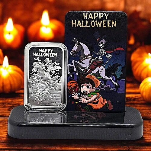 CMGミント オールトリックス ノートリート ハロウィン 1オンス .999 シルバー プルーフ アートバー 85枚入り 42,185円