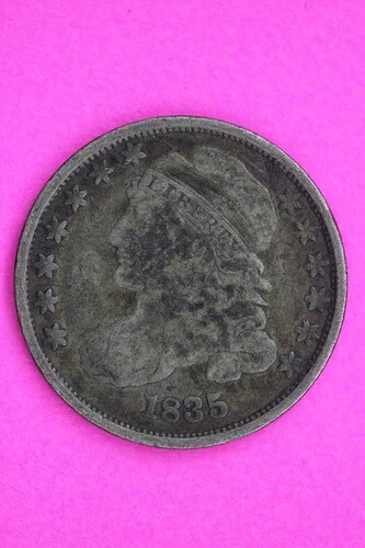 1835年 胸像キャップ付きダイムレディリバティシルバーコイン 本物保証 1299|WORLD RESOURCE【QUEEN店】