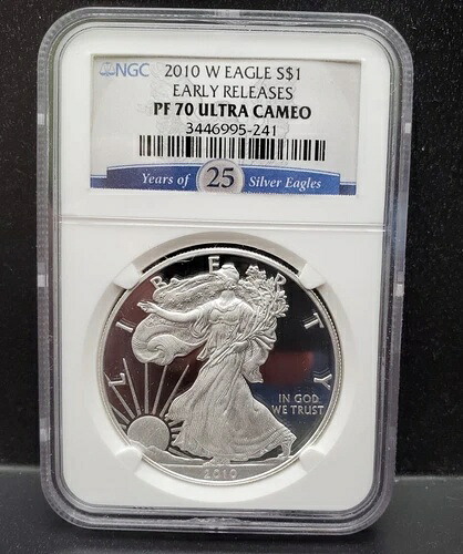 2010-W プルーフ シルバー イーグル NGC アーリーリリース PF70 ウルトラカメオ|WORLD RESOURCE【QUEEN店】