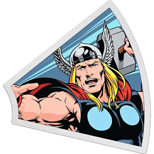 2023年 ニウエ マーベル アベンジャーズ 60周年記念 ソー 1オンス シルバー カラー化プルーフコイン