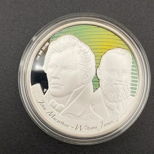 1オンス カラー銀貨 ジョン・マッカーサー＆ウィリアム・ジェームズ・ファラー 42,900円
