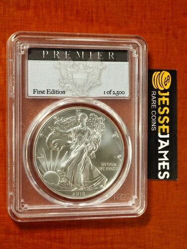 2018年 W バーニッシュド シルバー イーグル PCGS SP70 プレミアラベル