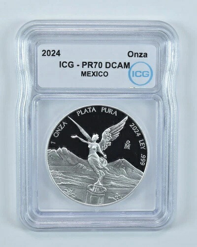 2024 Mo メキシコ 1 オンザ シルバー リベルタ PR70 DCAM ICG