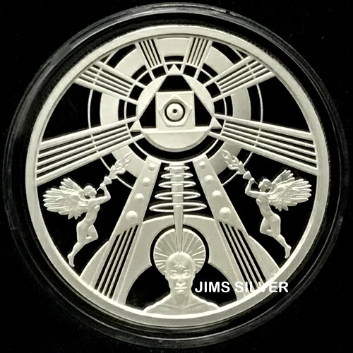 2025 シルバーシールド THE MATRIX EYE 1 オンス シルバー プルーフ、ボックス & COA# 75 以下付き!