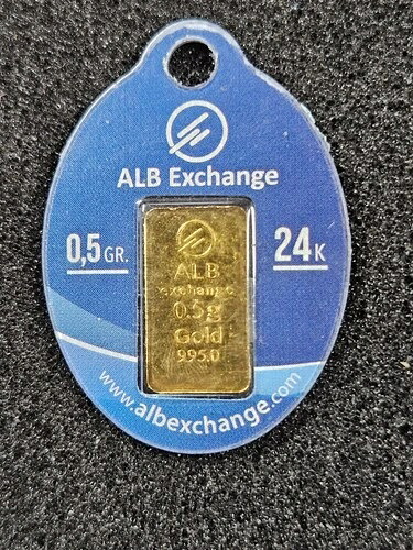 ?? 0.5 g グラム .995 ゴールド ALB 交換地金バー 未開封カード レア