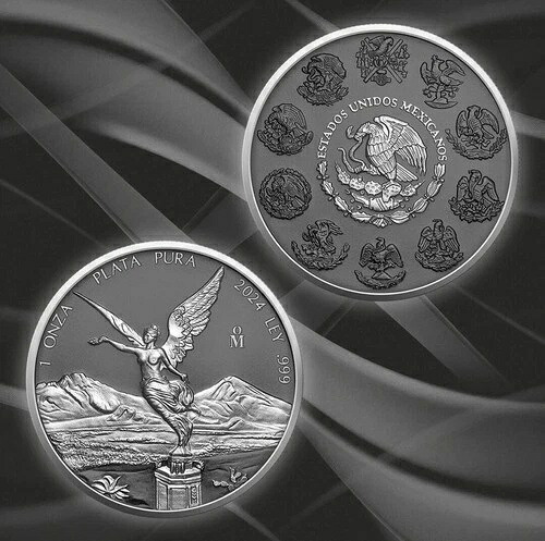 2024 メキシコ リベルタッド シルバーリング 1 オンス .999 カラーシルバーコイン 発行枚数 700 枚!??