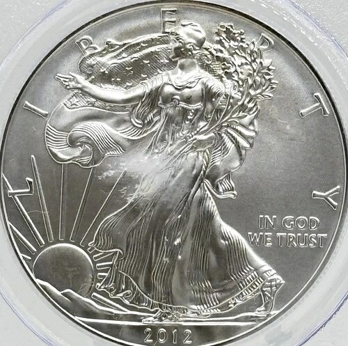 2012-W $1 シルバーイーグル ~26220422~ ファーストストライク PCGS MS 69 メルカンティ サイン入り #14427