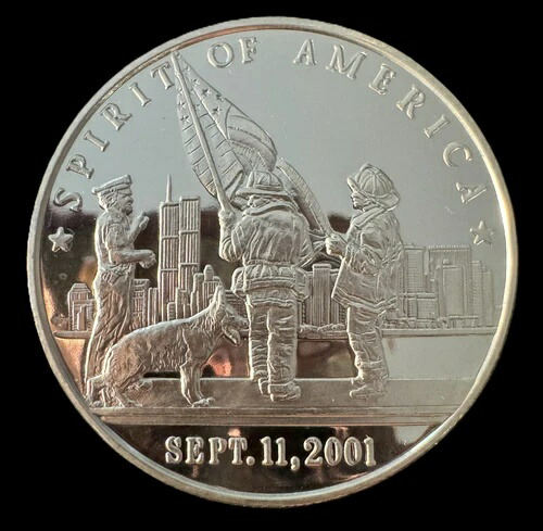2001年「スピリット・オブ・アメリカ」9-11、1オンス .999 銀貨 44,330円