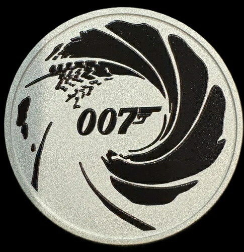 2022年 ジェームズ・ボンド シリーズ 007 1オンス .999 シルバーコイン