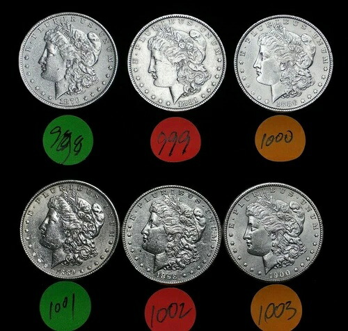 1889年製 モルガン銀貨 1枚 愛らしい自由の女神像 C1001