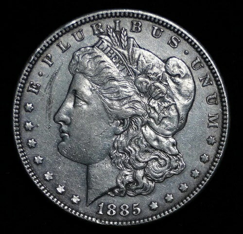 米国モルガン銀貨 1885年 美しい自由の女神 C868
