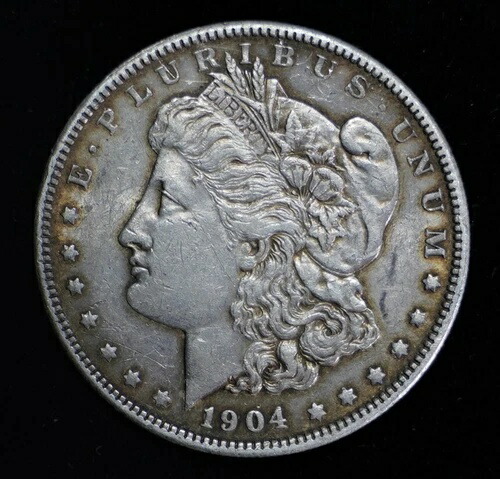 米国モルガン銀貨 1904年製 美しい自由の女神像 C887
