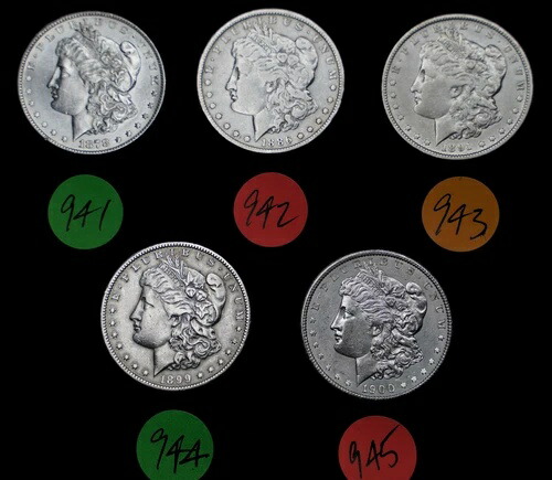 1891年ニューオーリンズ製、アメリカ製モルガン銀貨1ドル、美しい自由の女神像 C943