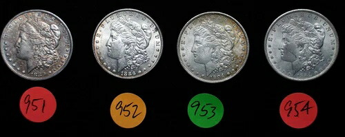 1880年ニューオーリンズ製米国モルガン銀貨1枚、美しい自由の女神像 C951