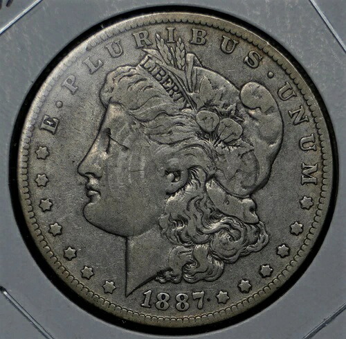 米国モルガン銀貨 1887年 ニューオーリンズ 美しい自由の女神 C914