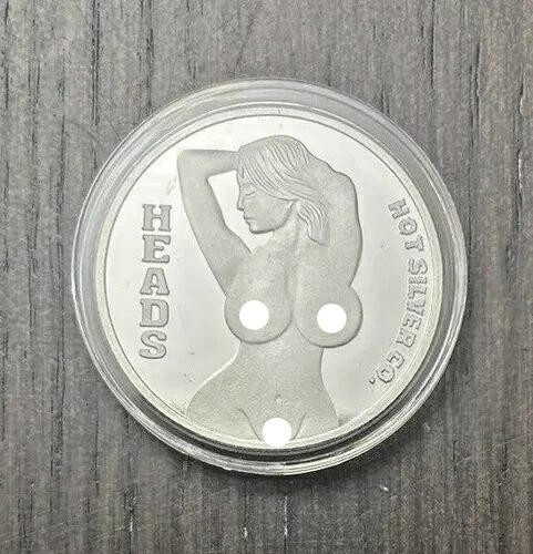 Hot Silver Co. 1トロイオンス .999 ファインシルバーアートバー レディース ヘッド vs. テール