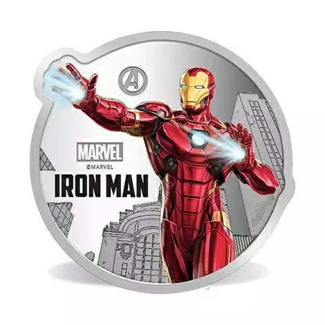 1オンス MMTC パンプ マーベル アイアンマン .999 シルバーメダル