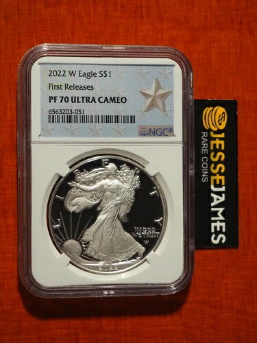 2022 W プルーフ シルバー イーグル NGC PF70 ウルトラカメオ ファーストリリース スターラベル