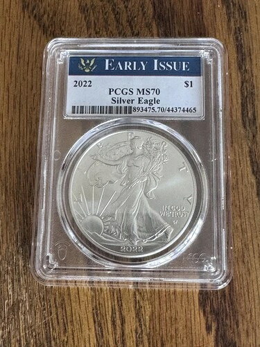 シルバーイーグルドル 2022-(W) 1ドル 早期発行 PCGS MS70