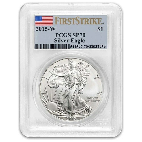 2015-W バーニッシュド アメリカン シルバー イーグル SP-70 PCGS (FS)