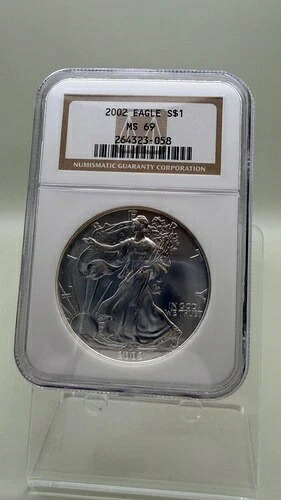 2002 シルバーイーグル MS69 ブラウンラベル 45,045円