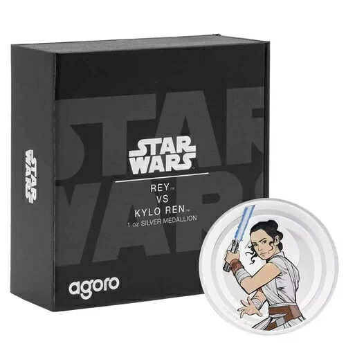 2024年スターウォーズ レイ＆カイロ・レン 1オンス シルバーメダリオン