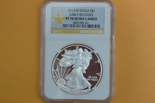 2014-W シルバーイーグルプルーフ NGC PF70 アーリーリリース