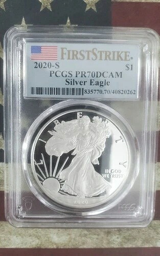2020-S PCGS PR70 DCAM シルバーイーグルドル ファーストストライク