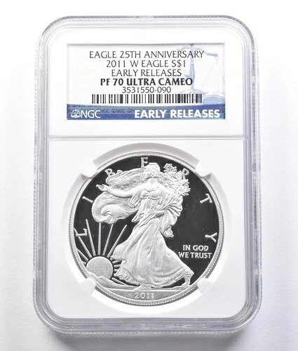 2011-W アメリカンシルバーイーグル アーリーリリース PF70 UCAM NGC *2560