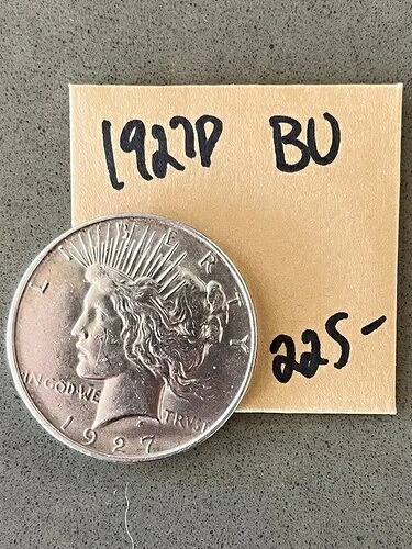 1927年平和ドル BU