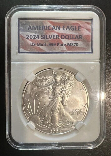 2024 W | アメリカンイーグル | 銀貨 | 米国造幣局 | 保険付き |